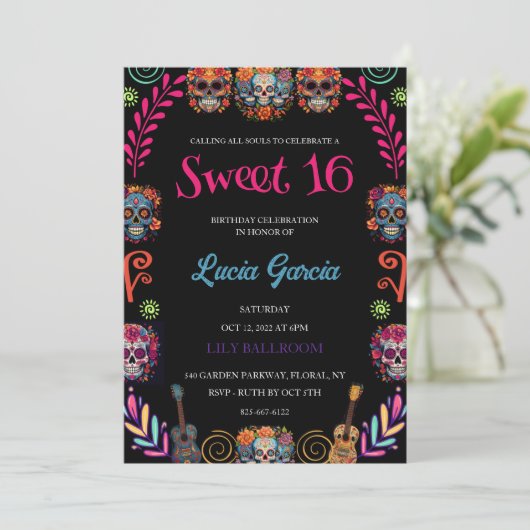 Jour de la mort douce 16 invitation (Debout devant)