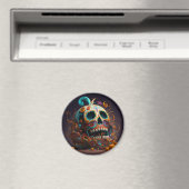 Jour de la mort du crâne aimant frigo (In Situ (Lave-vaisselle))