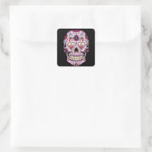 Jour de la mort Sticker crâne rose sucre (Sac)