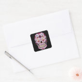 Jour de la mort Sticker crâne rose sucre (Enveloppe)