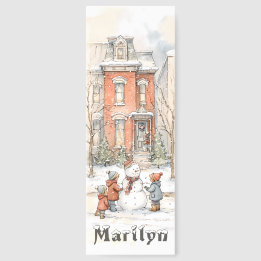 Jour de la neige - Scène de rue de vacances person