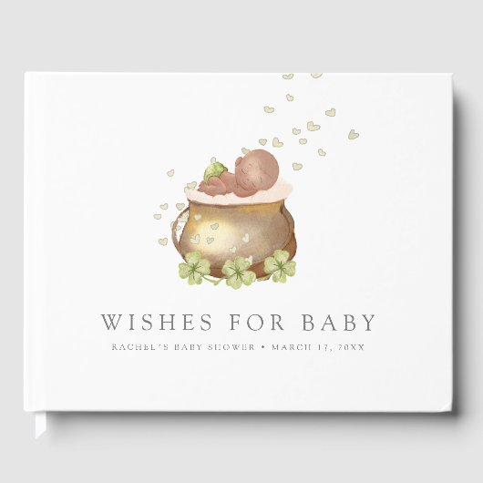Jour de la Saint Patrick baby shower livre d'or (Recto)