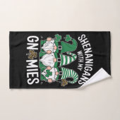 Jour de la Saint-Patrick Chanceux Trèfle Gnomes Lé (Serviette à main)