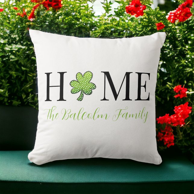 Jour de la Saint-Patrick Coussin Shamrock MAISON (Créateur téléchargé)