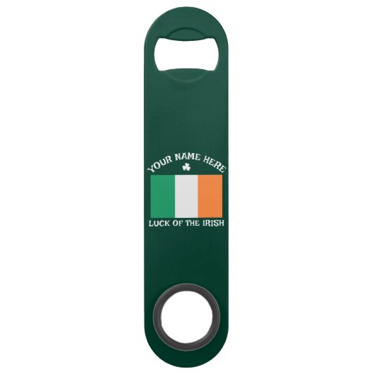 Jour de la Saint-Patrick Drapeau de l'Irlande Nom (Devant)