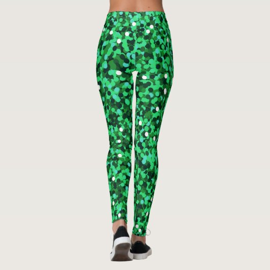 Jour de la Saint Patrick / leggings de la glitteri (Dos)