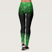 Jour de la Saint Patrick / leggings de la glitteri (Dos)