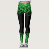 Jour de la Saint Patrick / leggings de la glitteri (Devant)