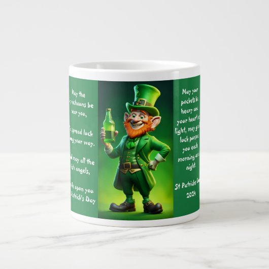 Jour de la Saint Patrick Leprechaun Mug (Devant)