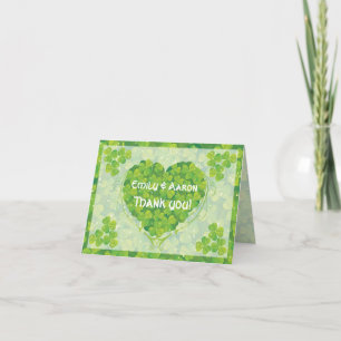 Jour de la Saint-Patrick Mariage irlandais Merci