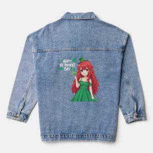 Jour de la Saint-Patrick mignon, fille anime irlan