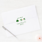 Jour de la Saint Patrick & Pi Day Sticker Étiquett (Enveloppe)