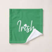 Jour de la Saint Patrick Shamrock irlandais (Gant de toilette)