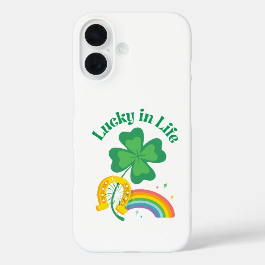 Jour de la Saint Patrick spécial iPhone16 Coque Lu (Verso)