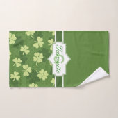 Jour de la Saint Patrick vert personnalisé de (Serviette à main)