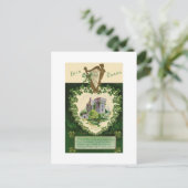 Jour de la Saint Patrick Vintage carte postale (Debout devant)