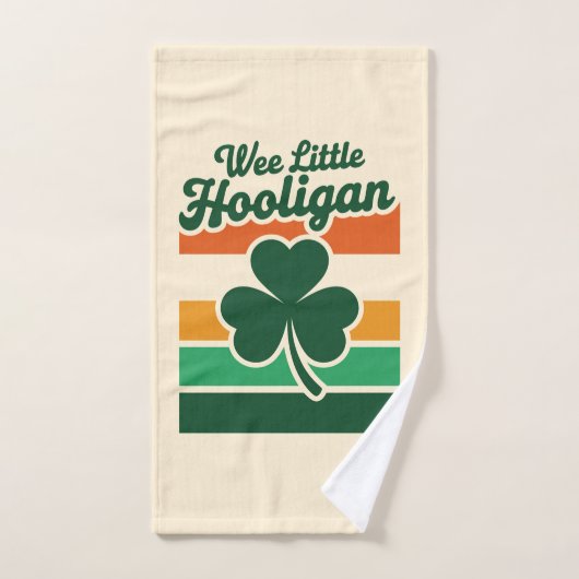 Jour de la Saint-Patrick Wee Little Hooligan Drôle (Serviette à main)