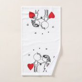 Jour de la Saint Valentin (Serviette à main)