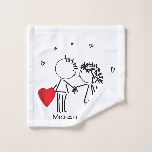 Jour de la Saint Valentin (Gant de toilette)