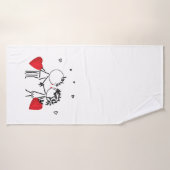 Jour de la Saint Valentin (Serviette de bain)