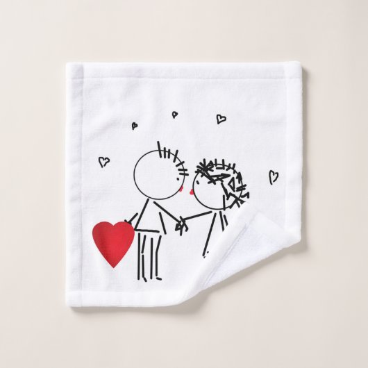 Jour de la Saint Valentin (Gant de toilette)
