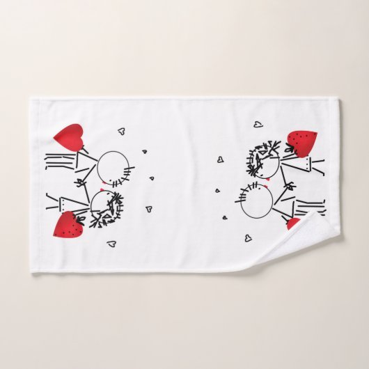 Jour de la Saint Valentin (Serviette à main)