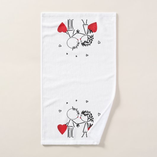 Jour de la Saint Valentin (Serviette à main)