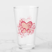 Jour de la Saint-Valentin Tumbler en verre (Dos)