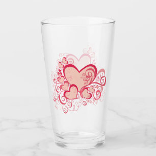 Jour de la Saint-Valentin Tumbler en verre
