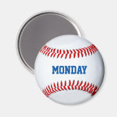 Jour De La Semaine Du Magnet Du Réfrigérateur De B (Recto/Verso)