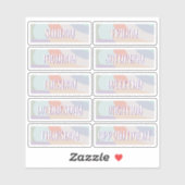 Jour de la semaine Sticker Boho feuille (Feuille)