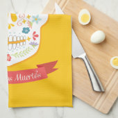 Jour de la serviette de cuisine morte de crâne de (Quart Plié)