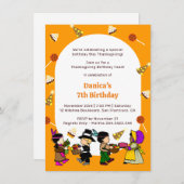 Jour de la Turquie Anniversaire de Bash Invitation (Devant / Derrière)