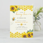Jour de l'abeille Anniversaire Baby Boy Invitation (Debout devant)