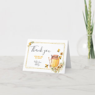 Jour de l'abeille au miel carte de remerciements