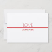 Jour de l'amour Valentines | Invitation (Dos)