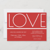 Jour de l'amour Valentines | Invitation (Devant)