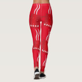 Jour de l'An rouge Leggings (Dos)