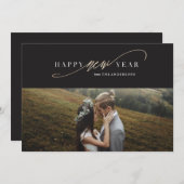 Jour de l'année Script Faux Gold Carte photo de va (Devant / Derrière)