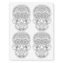 Jour de l'art mort de Halloween de crâne de sucre