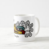 Jour de l'Aztèque à 12 aigle Mug (Devant droit)