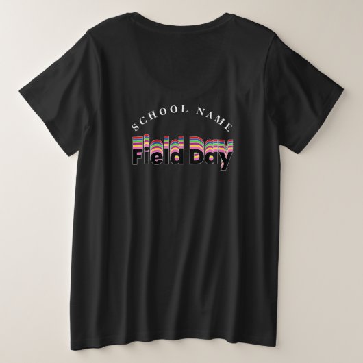 Jour de l'école couleur du professeur Équipe Cheer (Design dos)