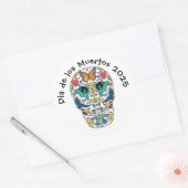 Jour de l'Esprit mort Animal Sticker crâne sucre (Enveloppe)