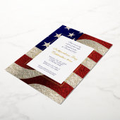 Jour de l'Indépendance 4° Invitation du drapeau am (Rotation)