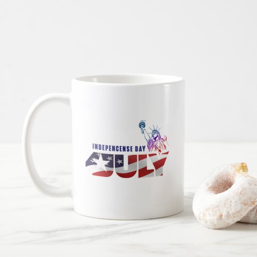 Jour de l'indépendance | Mug classique #11 (Avec donut)