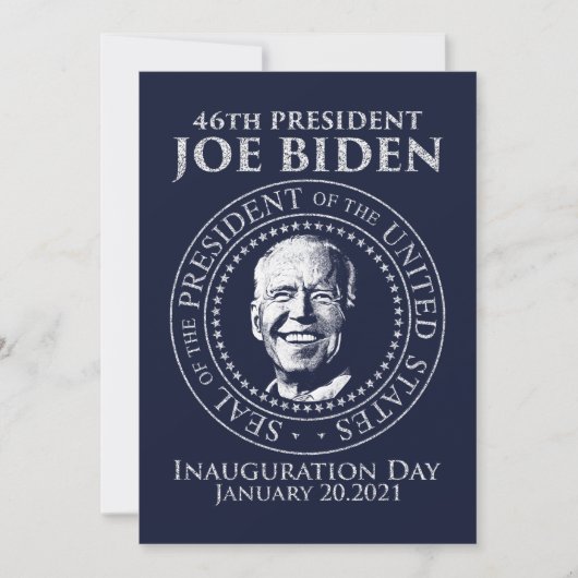 Jour de l'investiture 2021 Président Biden Carte d (Devant)