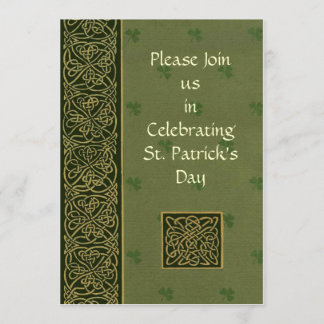 Jour de l'Saint Patrick Invitation