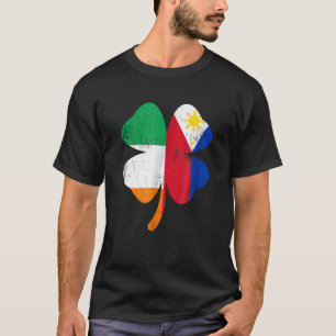 Jour de l'Saint Patrick T-shirt aux drapeaux phil