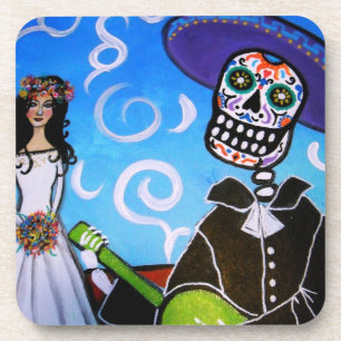 Jour de mariachi des dessous de verre morts