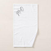 Jour de mariage M+O (Serviette à main)